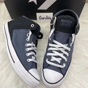 Converse CTAS Malden Street Mid Size Men's 9- W 11 Blue Black Shoes A11650C New