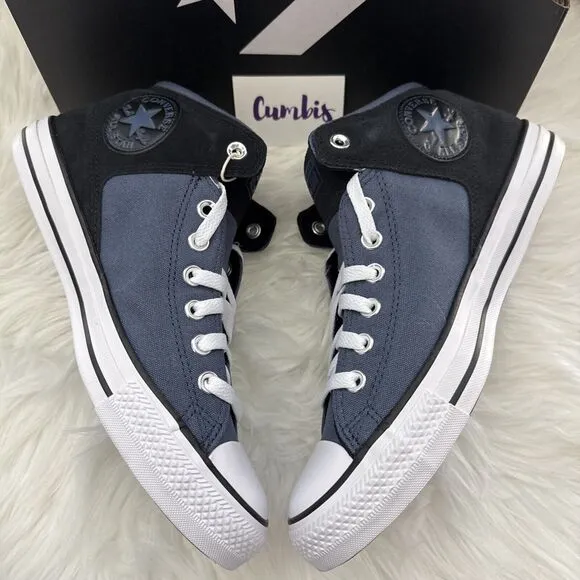 Converse CTAS Malden Street Mid Size Men's 9- W 11 Blue Black Shoes A11650C New