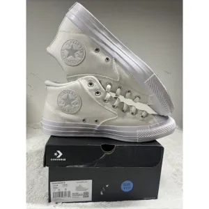 Converse CTAS Malden Street Mid Top Vintage White Sneakers Mens 11.5 Womens 13.5