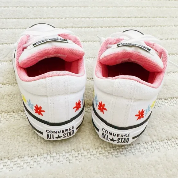 Converse ctas street ox bloom White Sneakers with Colorful Floral design