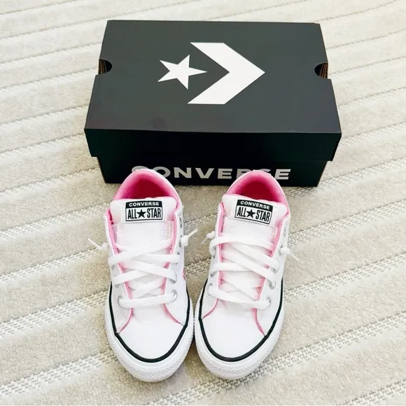Converse ctas street ox bloom White Sneakers with Colorful Floral design