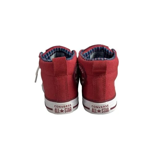 Converse Kids Boy Claret Red All Star Street Mid Top Shoes Sz 13