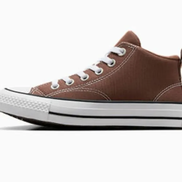 Converse Malden Street mid brown boys shoes 5.5