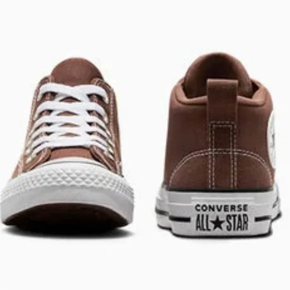 Converse Malden Street mid brown boys shoes 5.5