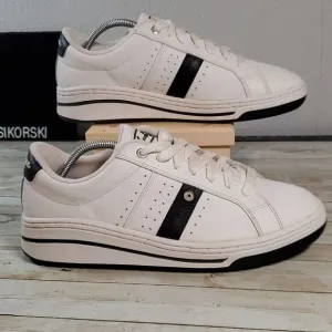 Converse Match Up OX Mens 12 White Black‎ Leather Vintage 90s Skateboard Shoes