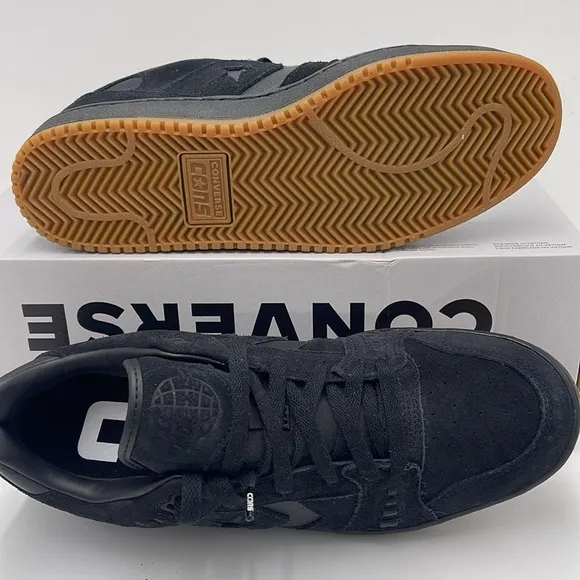 Converse Men's Black Sneakers A09244CAS-1 PRO OXBLACK/BLACK/GUM