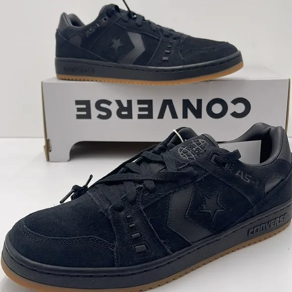 Converse Men's Black Sneakers A09244CAS-1 PRO OXBLACK/BLACK/GUM