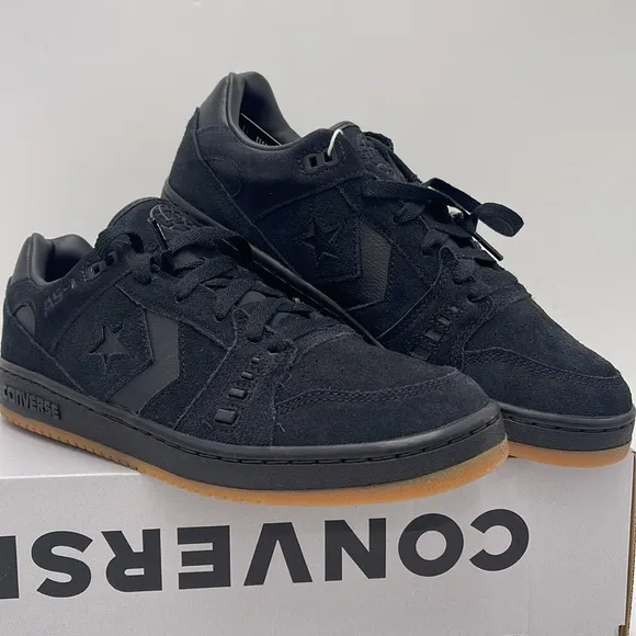 Converse Men's Black Sneakers A09244CAS-1 PRO OXBLACK/BLACK/GUM