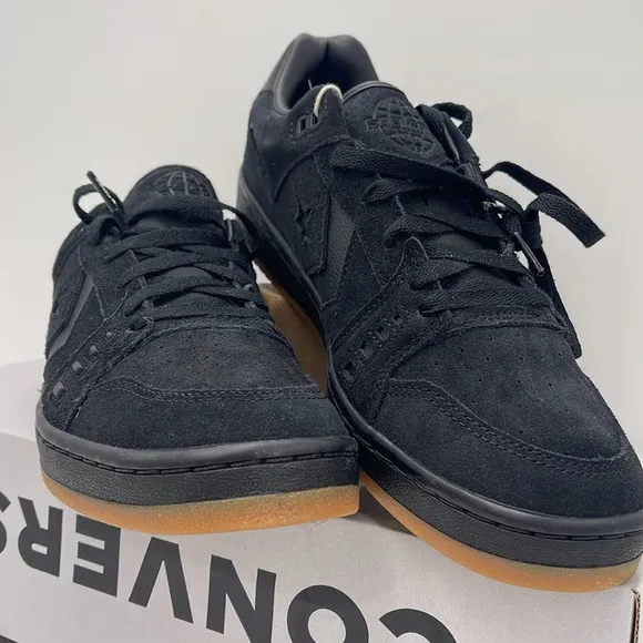 Converse Men's Black Sneakers A09244CAS-1 PRO OXBLACK/BLACK/GUM