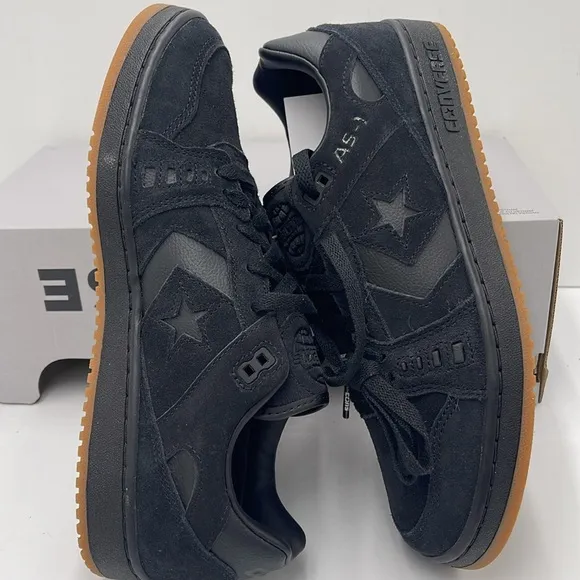 Converse Men's Black Sneakers A09244CAS-1 PRO OXBLACK/BLACK/GUM