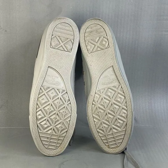 Converse Men's Chuck Taylor All Star Gray Syde Street Mid Canvas Shoes Size 13