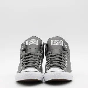 Converse Men's Chuck Taylor All Star High Street Faux Leather Shoes Gray Size 10