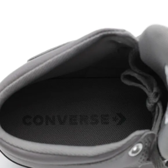 Converse Men's Chuck Taylor All Star High Street Faux Leather Shoes Gray Size 10