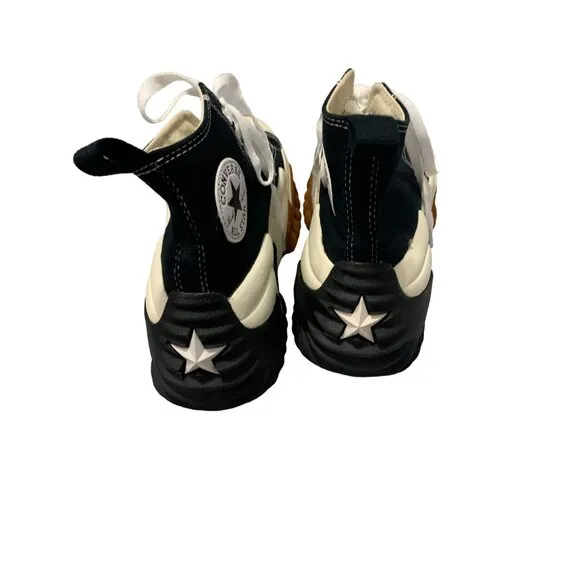 Converse Mens Size 8.5 Black White Run Star Motion Shoes Sneakers Platform Hi To