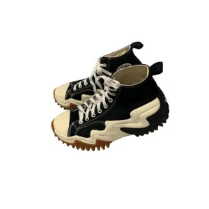 Converse Mens Size 8.5 Black White Run Star Motion Shoes Sneakers Platform Hi To