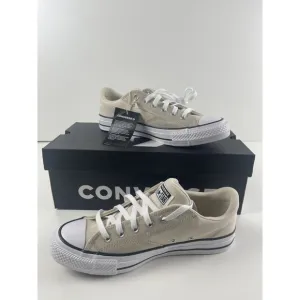 CONVERSE NEW ADULT UNISEX MALDEN STREET OX LIGHT DUNE/WHITE/BLACK size 8.5