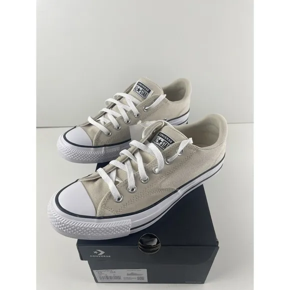 CONVERSE NEW ADULT UNISEX MALDEN STREET OX LIGHT DUNE/WHITE/BLACK size 8.5