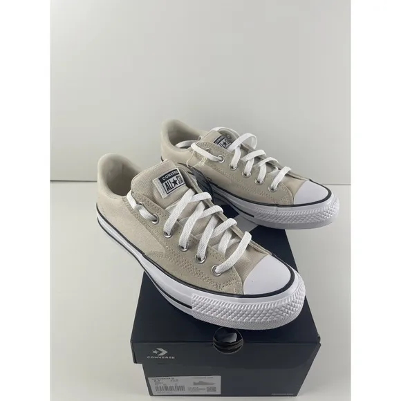 CONVERSE NEW ADULT UNISEX MALDEN STREET OX LIGHT DUNE/WHITE/BLACK size 8.5