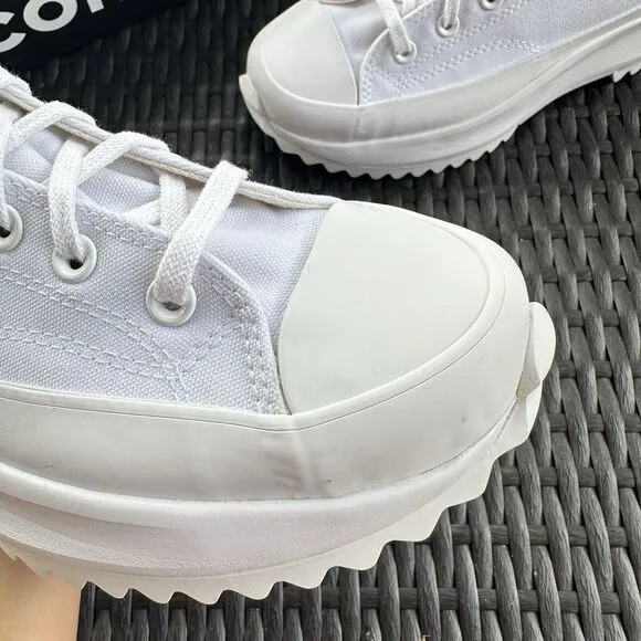 Converse Run Star Hike High Men's Shoes Triple White 170777C Size 9.5