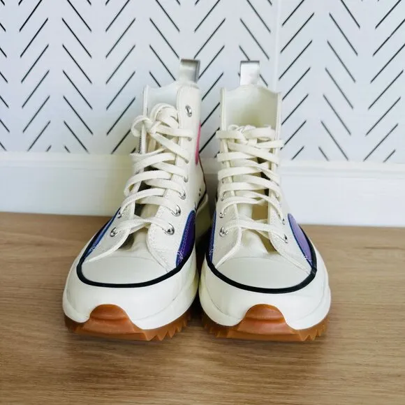🤩Converse Run Star Hike Platform Chrome Sz 8 Men Shoes Beige Chunky A09796C