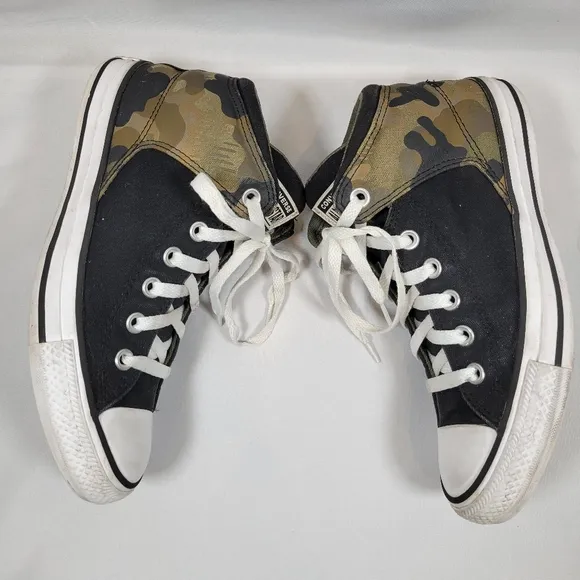Converse Shoes Mens 6 Womens 8 CTAS Street High Desert Camo Black Grunge Worn