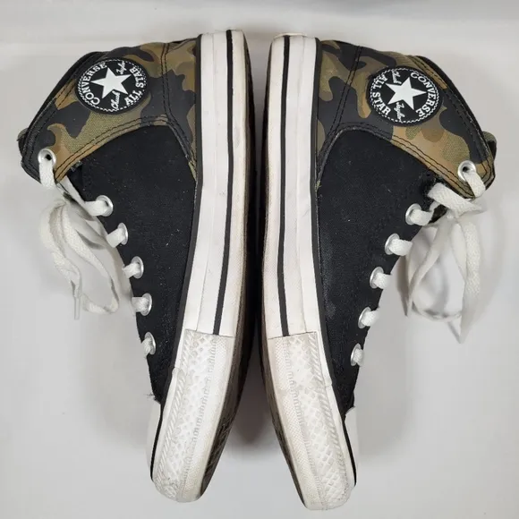 Converse Shoes Mens 6 Womens 8 CTAS Street High Desert Camo Black Grunge Worn