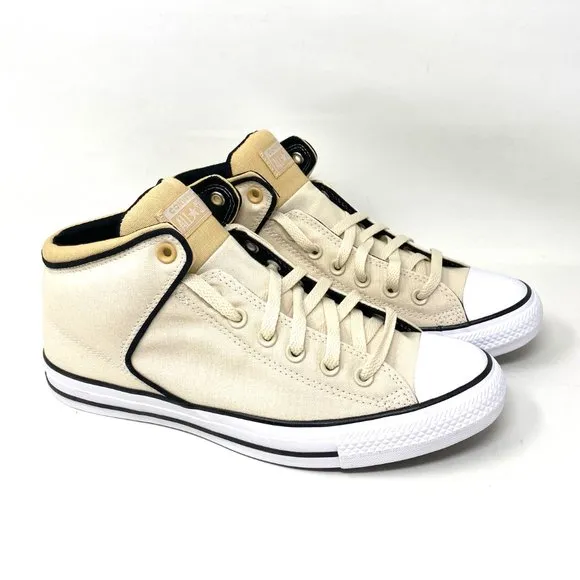 Converse Shoes Womens Ctas High Street MID Natural Ivory Beige Canvas 170935F