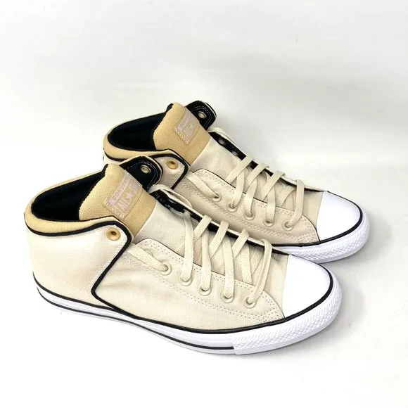 Converse Shoes Womens Ctas High Street MID Natural Ivory Beige Canvas 170935F