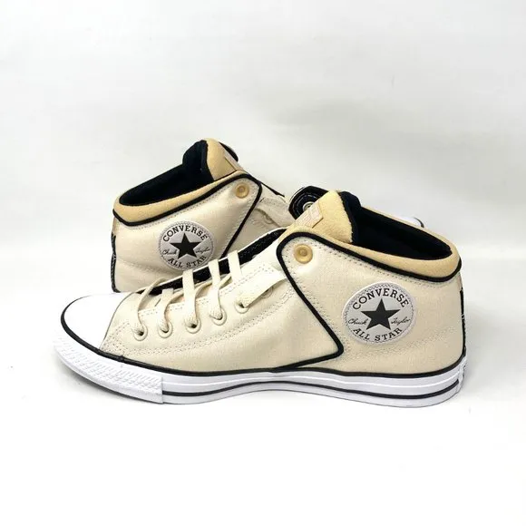 Converse Shoes Womens Ctas High Street MID Natural Ivory Beige Canvas 170935F