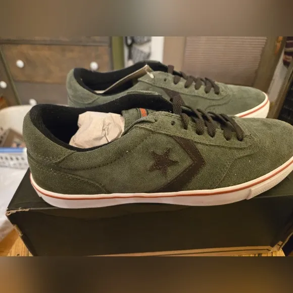 Converse Trapasso Pro II OX Mens Size 9 Grape Leaf Suede Low Sneaker Shoes