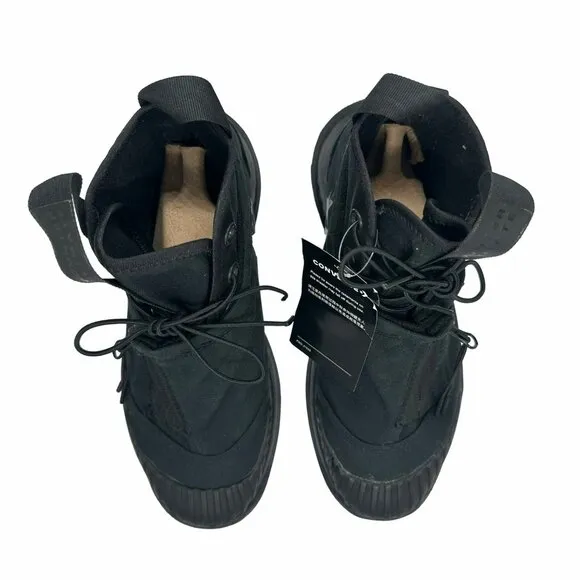 🤩Converse Women Sneaker Boot Sz 10 Utility Explore Hi Top Black Shoes 172125C