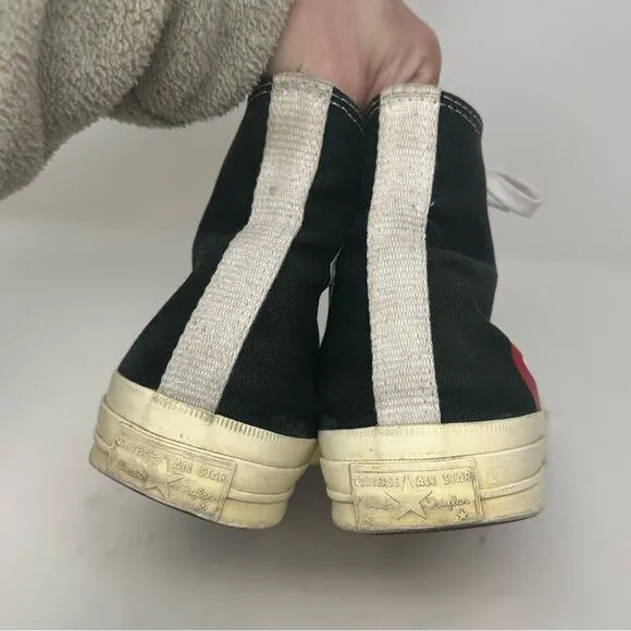 Converse x PLAY Comme des Garçons Chuck Taylor 70 Unisex Size Men 8.5 Women 10.5