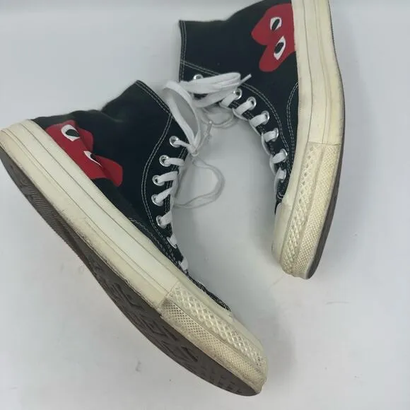 Converse x PLAY Comme des Garçons Chuck Taylor 70 Unisex Size Men 8.5 Women 10.5