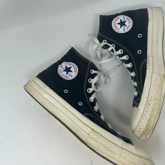 Converse x PLAY Comme des Garçons Chuck Taylor 70 Unisex Size Men 8.5 Women 10.5