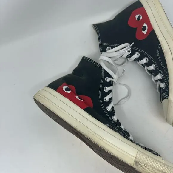Converse x PLAY Comme des Garçons Chuck Taylor 70 Unisex Size Men 8.5 Women 10.5