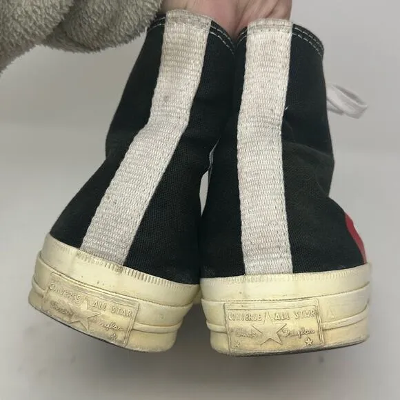 Converse x PLAY Comme des Garçons Chuck Taylor 70 Unisex Size Men 8.5 Women 10.5
