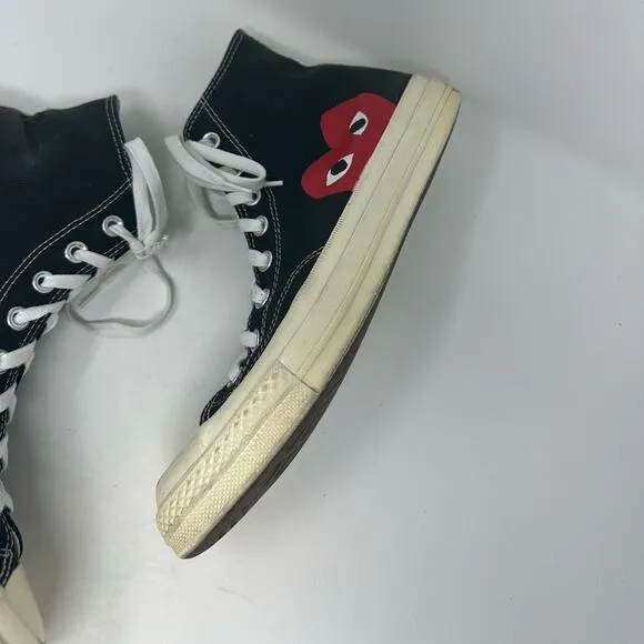 Converse x PLAY Comme des Garçons Chuck Taylor 70 Unisex Size Men 8.5 Women 10.5
