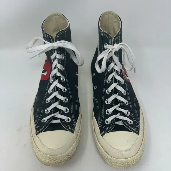 Converse x PLAY Comme des Garçons Chuck Taylor 70 Unisex Size Men 8.5 Women 10.5