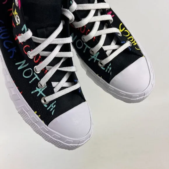 Converse untitled hi not a Chuck mens size 10.5 multi rainbow athletic shoes NEW