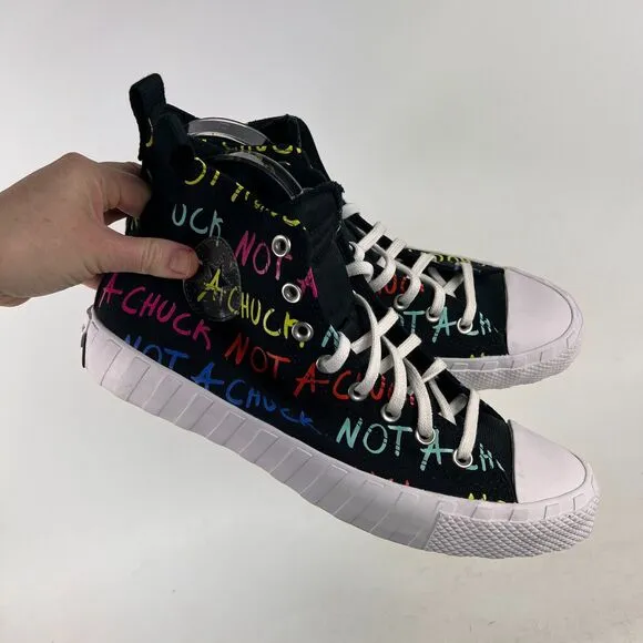 Converse untitled hi not a Chuck mens size 10.5 multi rainbow athletic shoes NEW