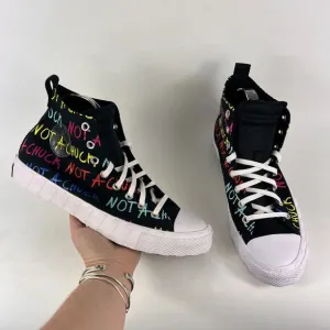Converse untitled hi not a Chuck mens size 10.5 multi rainbow athletic shoes NEW