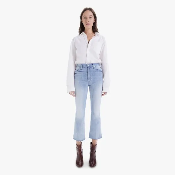 COPY - Like NEW Mother Denim - The Hustler Ankle Fray Jean in Knock on Wood Siz…
