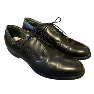 Cordwainer Wright Mens 11 Leather Oxford Dress Shoes Handmade Lace Up Black EUC