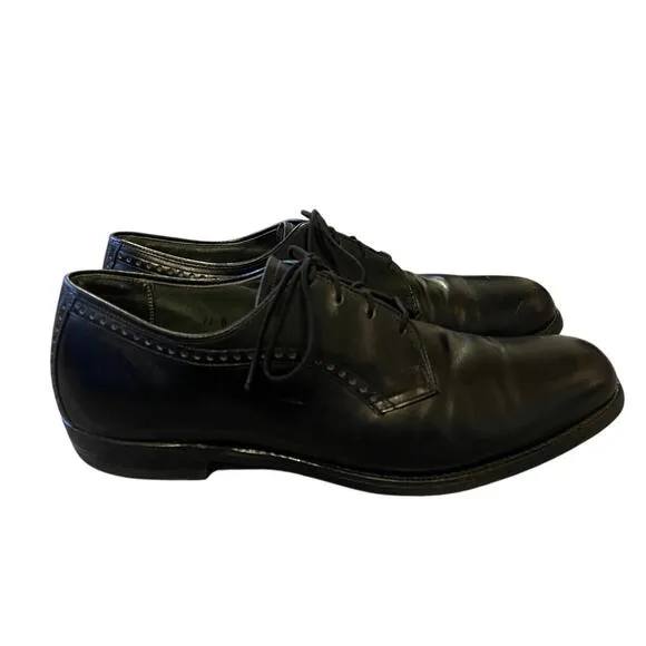 Cordwainer Wright Mens 11 Leather Oxford Dress Shoes Handmade Lace Up Black EUC
