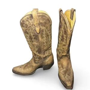 Corral Boots | Vintage Snip Toe Cowboy Boots | Size 6.5