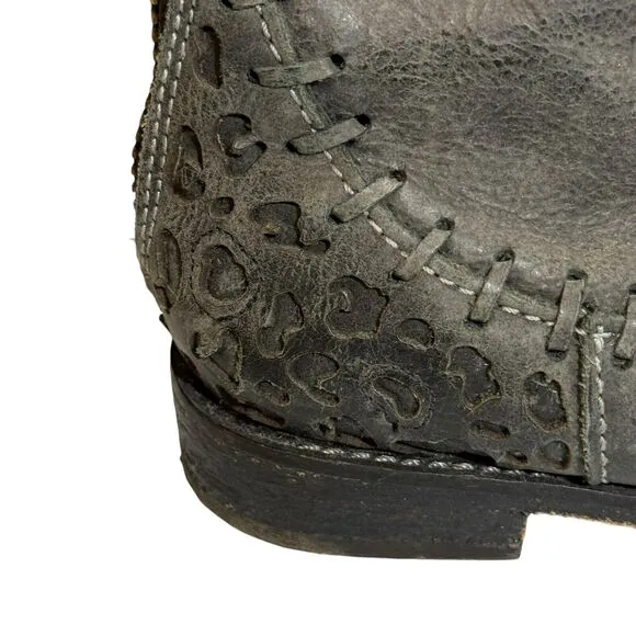 Corral Indie Spirit Black Leather Boots 7.5 Exclusively For Buckle Boho Western