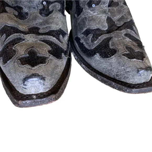 Corral Sequin Inlay Western Cowgirl Boots Snip Toe size 9.5