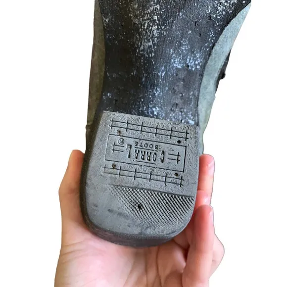 Corral Sequin Inlay Western Cowgirl Boots Snip Toe size 9.5