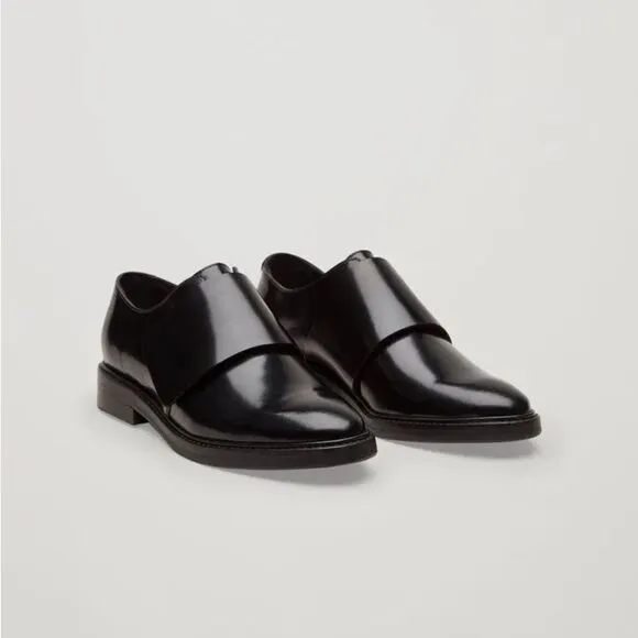 COS Leather Smooth Brogue Shoes NIB