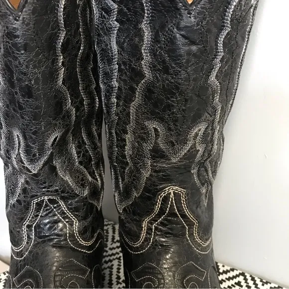 Cowboy Boots Genuine Leather Vintage